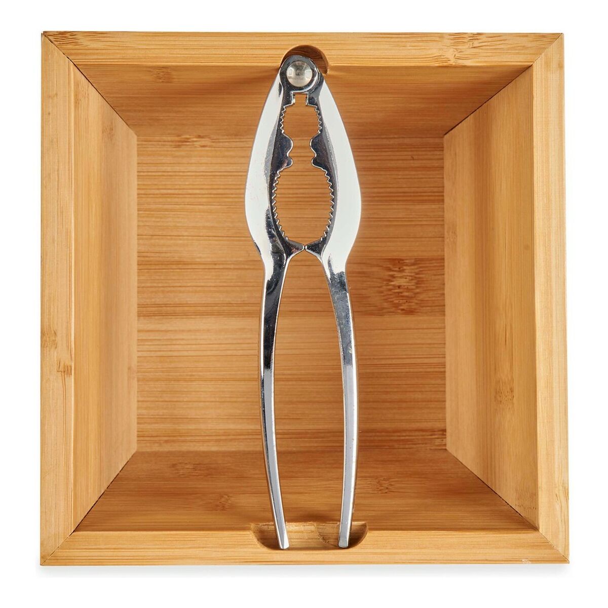 Kinvara Notenkraker Kinvara Bruin Metaal Bamboe 16 X 11 X 16 Cm Notenkraker