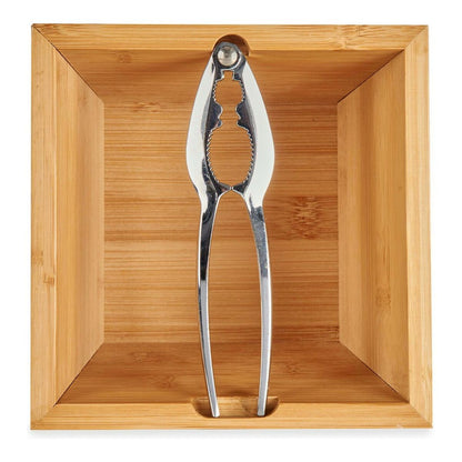 Kinvara Notenkraker Kinvara Bruin Metaal Bamboe 16 X 11 X 16 Cm Notenkraker