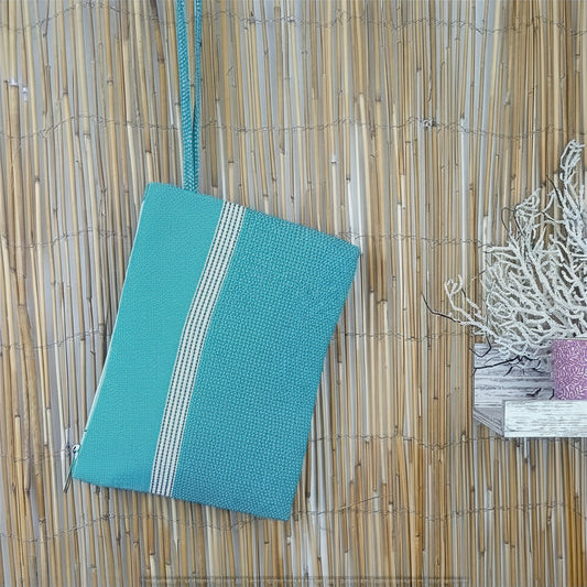 Mini strandtasje/ Toilettas - Blauw